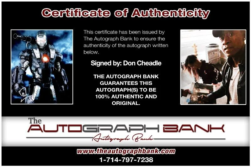 Don Cheadle — Don Cheadle authentic signed celebrity 8x10 photo W/Cert Autographed 2616c, изображение 2