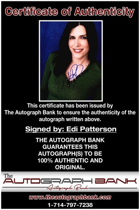 Edi Patterson — Edi Patterson authentic signed celebrity 8x10 photo W/Cert Autographed D5, image 2