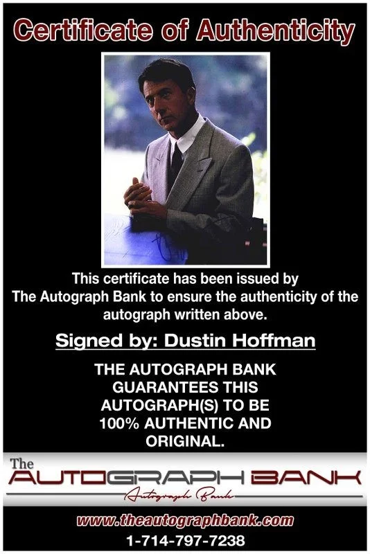 Dustin Hoffman — Dustin Hoffman authentic signed celebrity 8x10 photo W/Cert Autographed D4, image 2