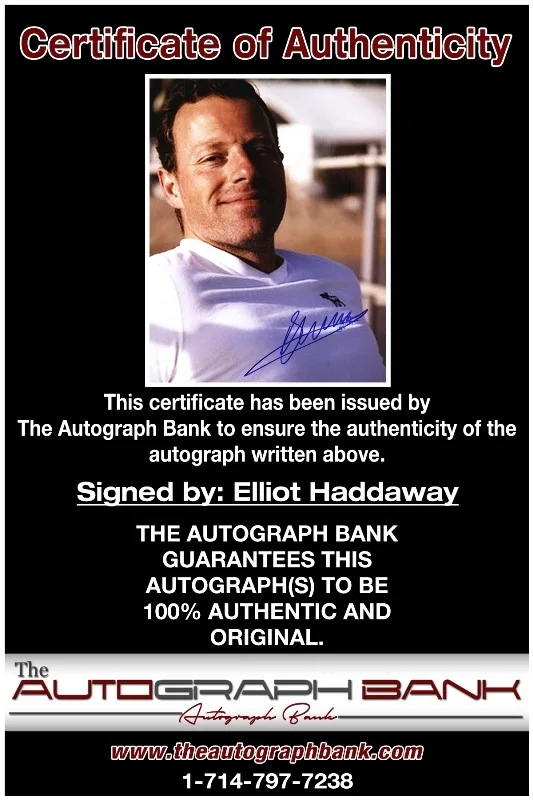 Elliot Haddaway — Elliot Haddaway authentic signed celebrity 8x10 photo W/Cert Autographed 51816k1, image 2