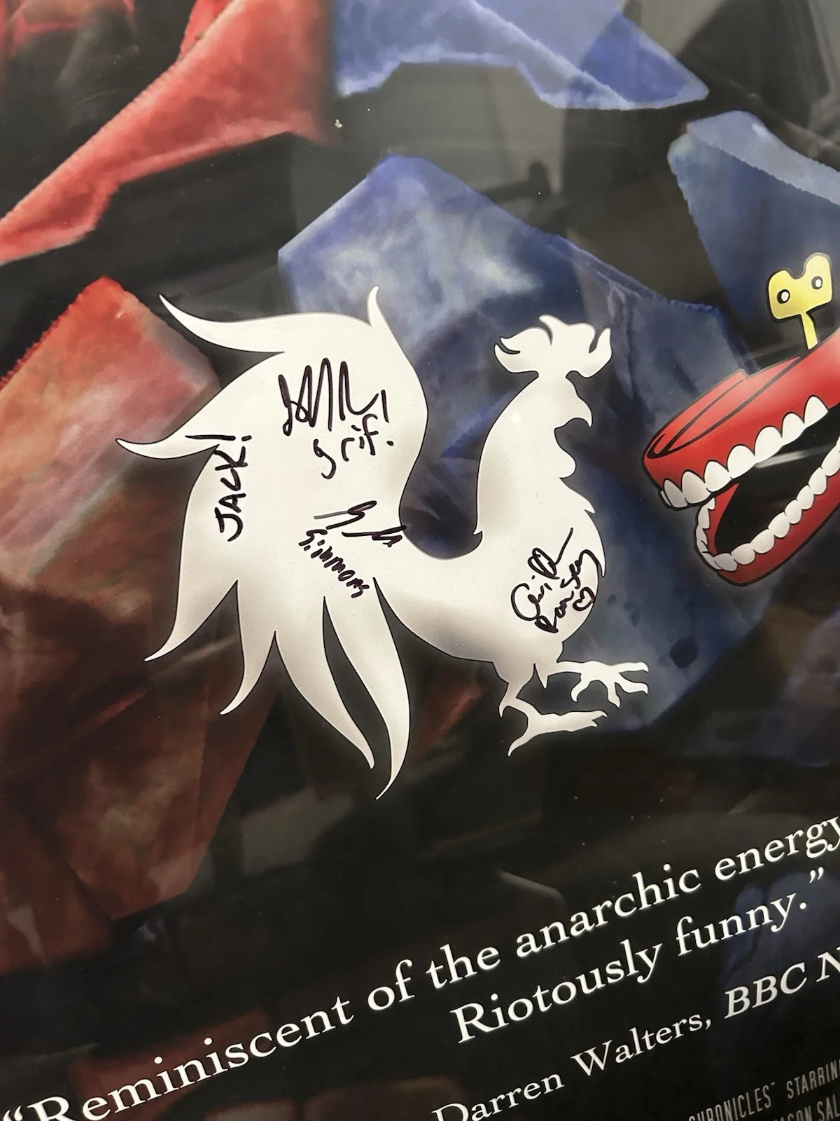 Red Vs Blue. Authentic Crew Signed Poster. Mint Condition. Grif, Jack, Simmons., image 2