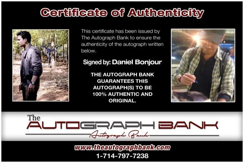 Daniel Bonjour — Daniel Bonjour authentic signed celebrity 8x10 photo W/Cert Autographed C8, image 2