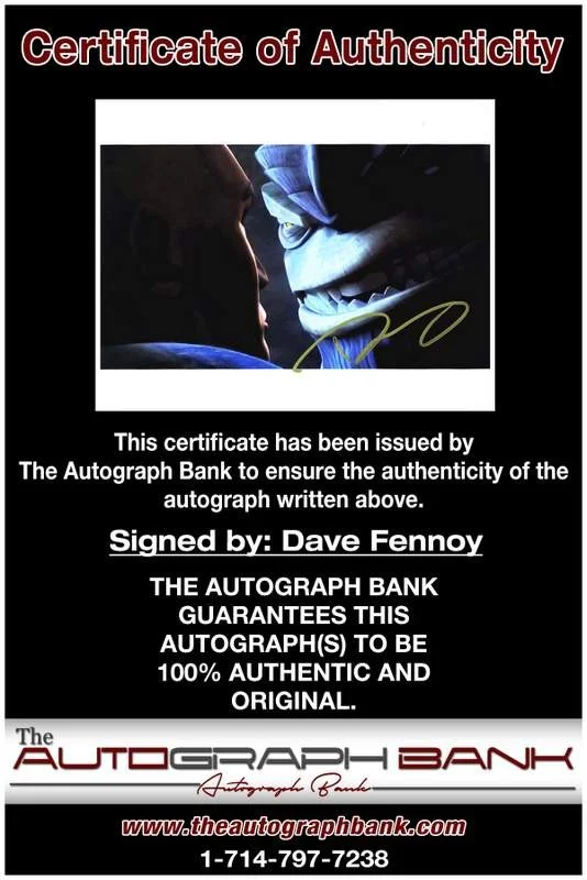 Dave Fennoy — Dave Fennoy authentic signed celebrity 8x10 W/Certificate Autographed (A0007), изображение 2