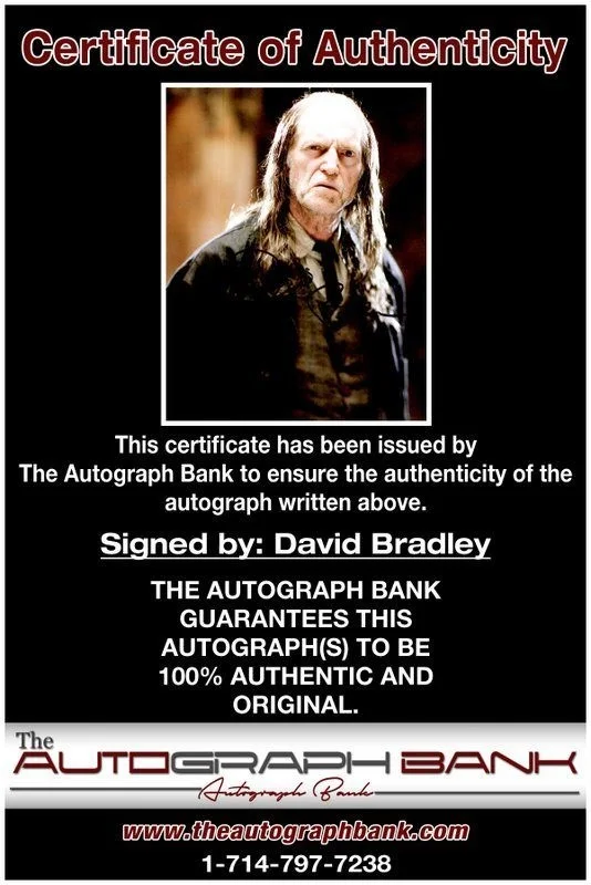 David Bradley — David Bradley authentic signed celebrity 8x10 photo W/Cert Autographed C10, image 2