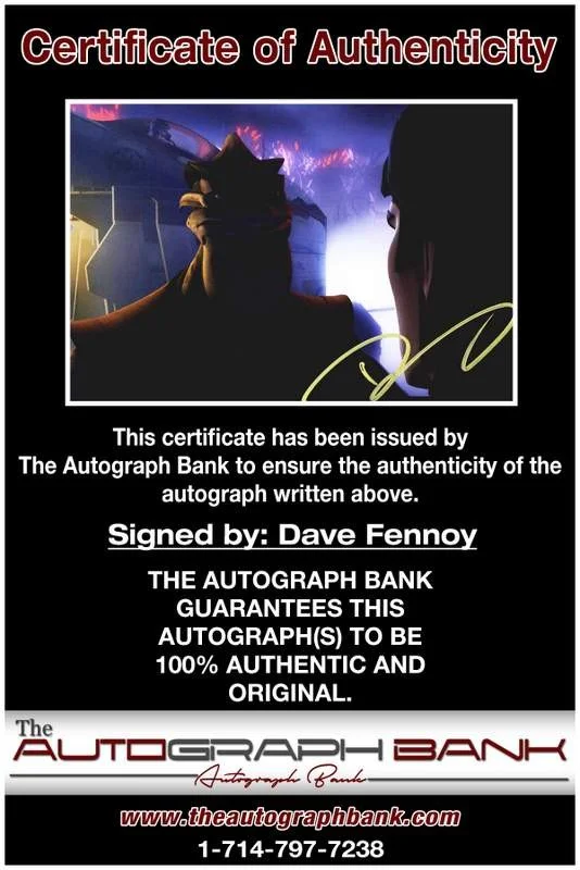 Dave Fennoy — Dave Fennoy authentic signed celebrity 8x10 W/Certificate Autographed (A0001), изображение 2