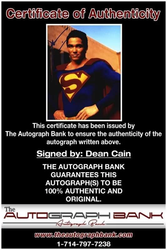 Dean Cain — Dean Cain authentic signed celebrity 8x10 photo W/Cert Autographed B0001, изображение 2