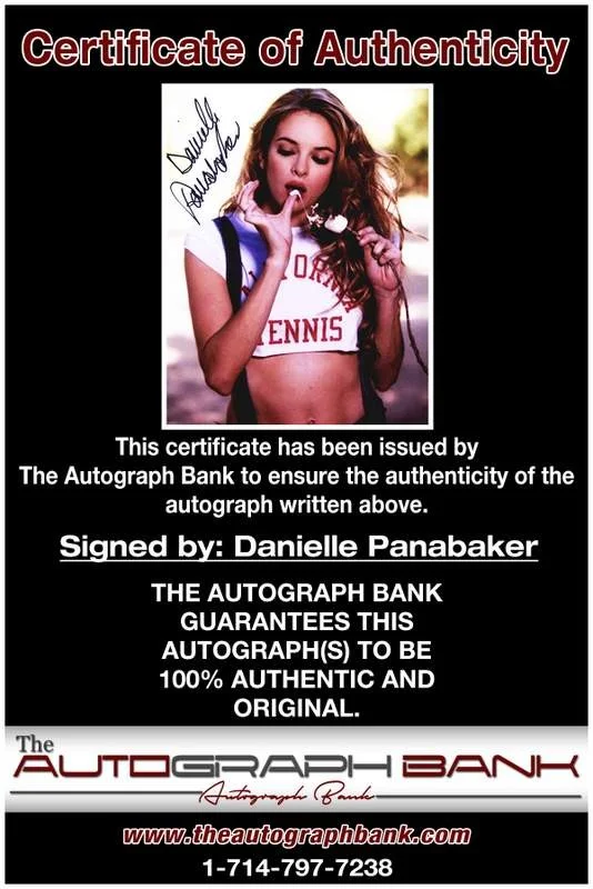 Danielle Panabaker — Danielle Panabaker authentic signed celebrity 8x10 W/Cert Autographed A0004, image 2