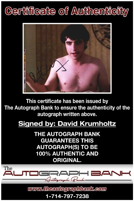 David Krumholtz — David Krumholtz authentic signed celebrity 8x10 photo W/Cert Autographed 13216b1, изображение 2