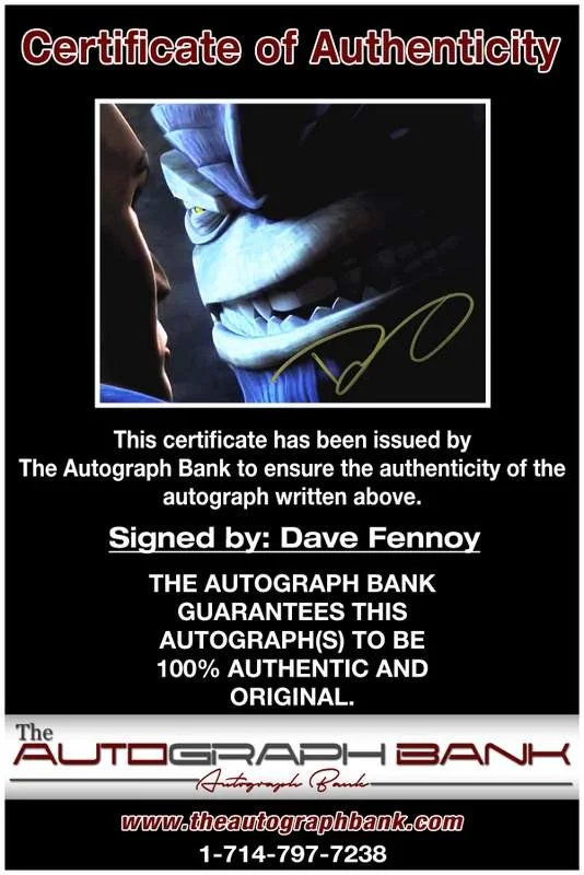 Dave Fennoy — Dave Fennoy authentic signed celebrity 8x10 W/Certificate Autographed (A0004), image 2