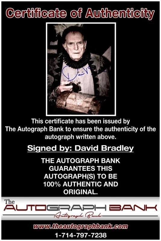 David Bradley — David Bradley authentic signed celebrity 8x10 photo W/Cert Autographed C6, изображение 2