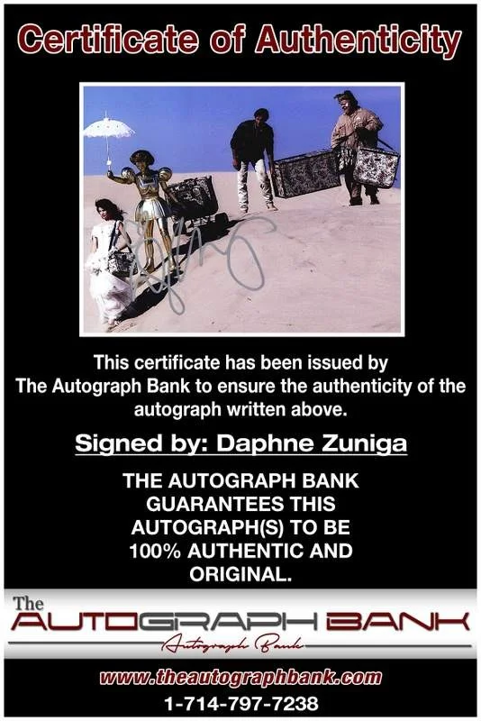 Daphne Zuniga — Daphne Zuniga authentic signed celebrity 8x10 W/Certificate Autographed (A0002), image 2