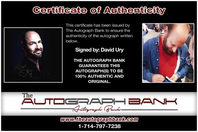 David Ury — David Ury authentic signed celebrity 8x10 photo W/Certificate Autographed (D1), image 2
