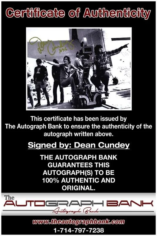 Dean Cundey — Dean Cundey authentic signed celebrity 8x10 photo W/Cert Autographed A0001, изображение 2