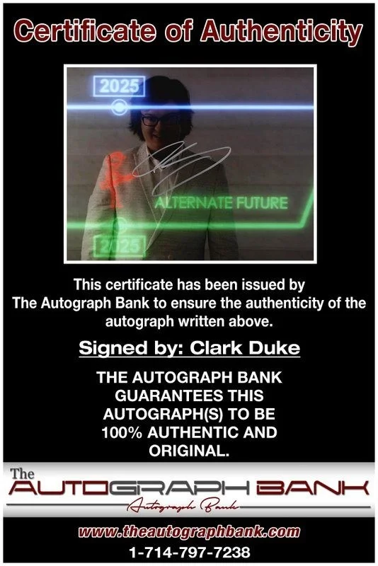 Clark Duke — Clark Duke authentic signed celebrity 8x10 photo W/Cert Autographed D2, image 2