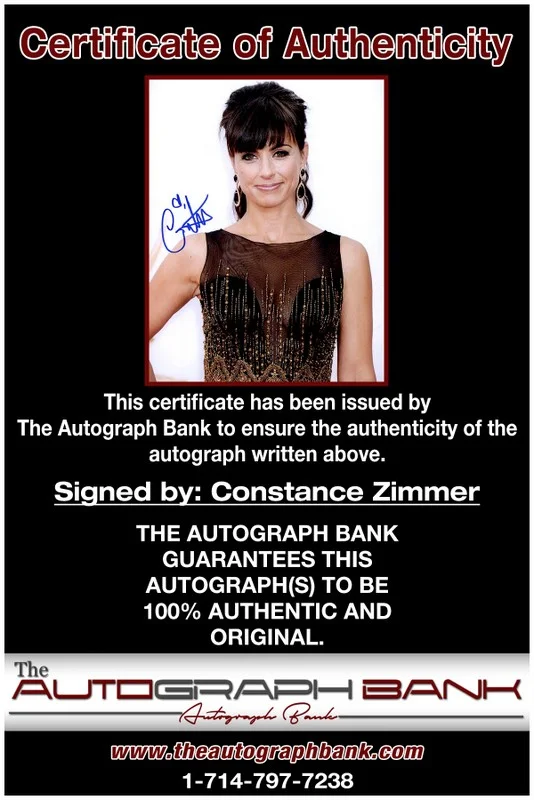 Constance Zimmer — Constance Zimmer authentic signed celebrity 8x10 photo W/Cert Autographed 2616e, image 2