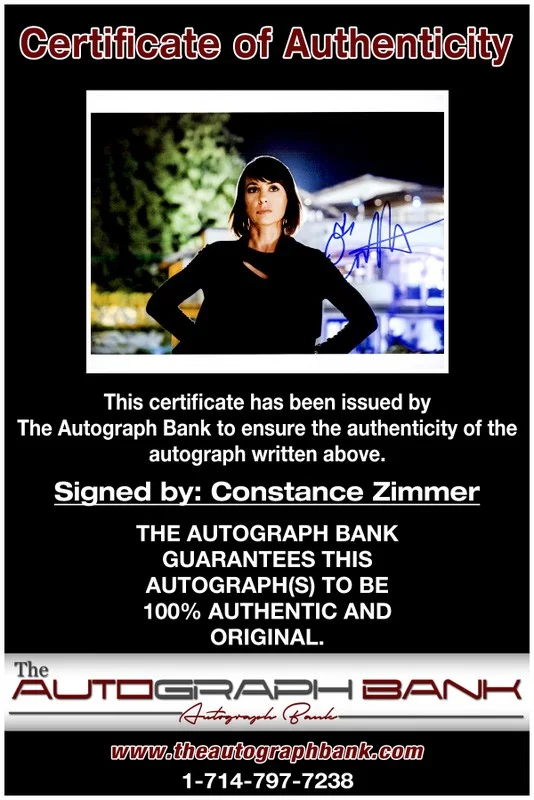Constance Zimmer — Constance Zimmer authentic signed celebrity 8x10 photo W/Cert Autographed 2616g, изображение 2