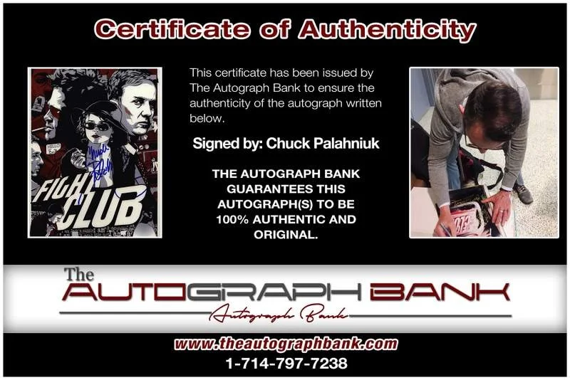 Chuck Palahniuk — Chuck Palahniuk authentic signed celebrity 8x10 photo W/Cert Autographed A0001, image 2