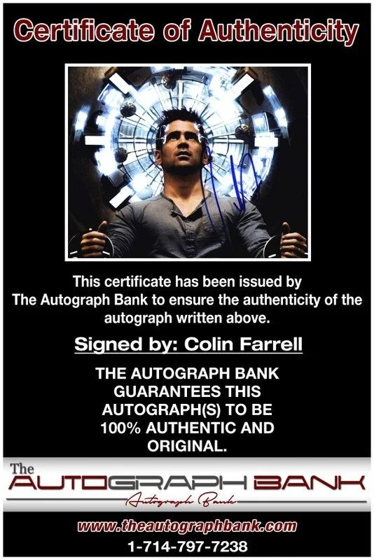Colin Farrell — Colin Farrell authentic signed celebrity 8x10 photo W/Cert Autographed D1, изображение 2