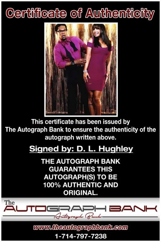 D.L. Hughley — D.L. Hughley authentic signed celebrity 8x10 W/Certificate Autographed (A0001), image 2