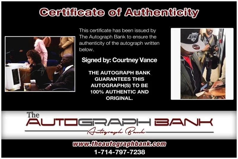 Courtney Vance — Courtney Vance authentic signed celebrity 8x10 photo W/Cert Autographed D4, изображение 2