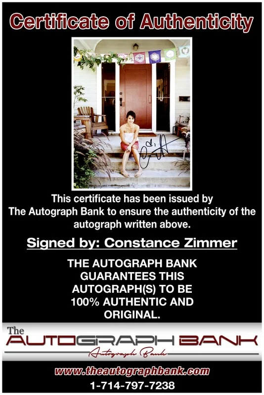 Constance Zimmer — Constance Zimmer authentic signed celebrity 8x10 photo W/Cert Autographed 2616d, image 2