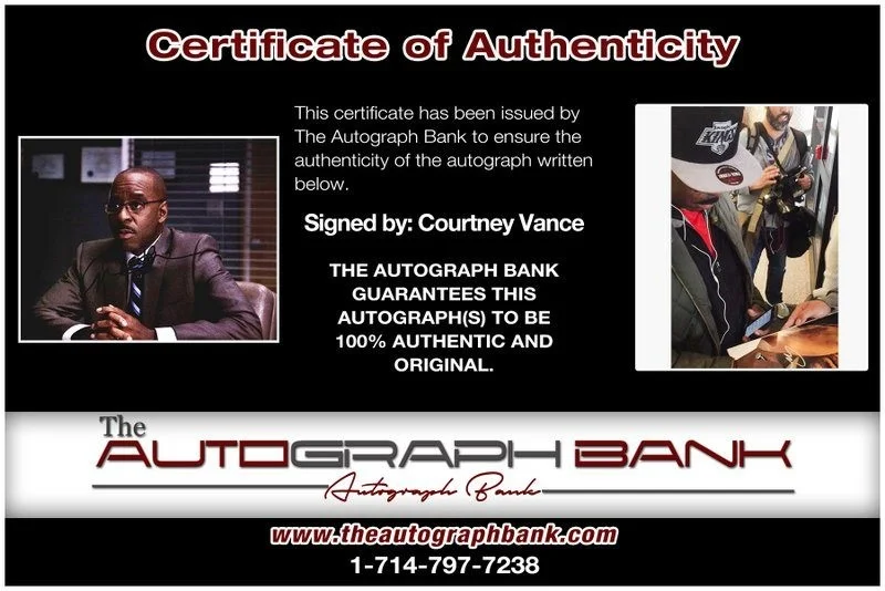 Courtney Vance — Courtney Vance authentic signed celebrity 8x10 photo W/Cert Autographed D1, изображение 2