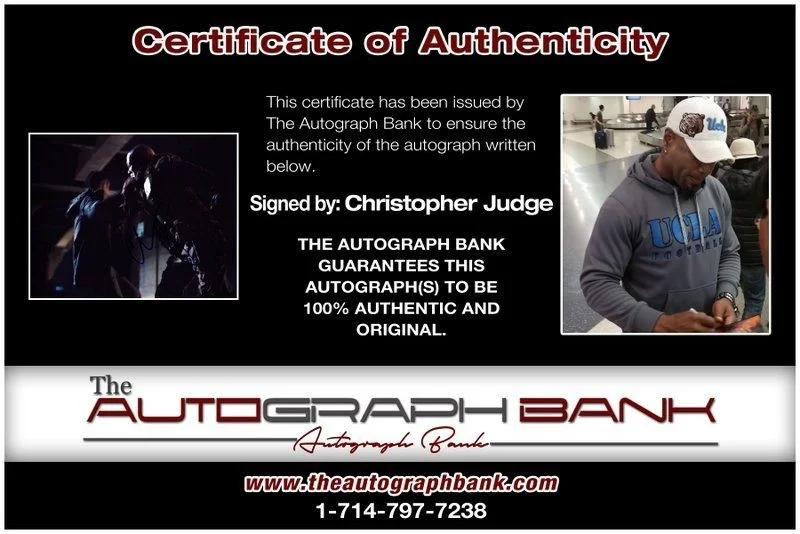 Christopher Judge — Christopher Judge authentic signed celebrity 8x10 photo W/Cert Autographed C8, image 2