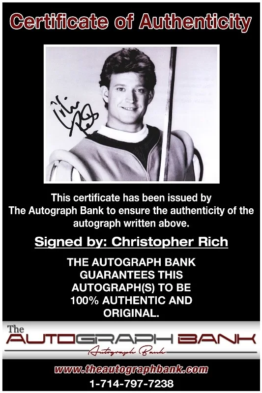 Christopher Rich — Christopher Rich authentic signed celebrity 8x10 photo |CERT Autographed 12716e1, image 2