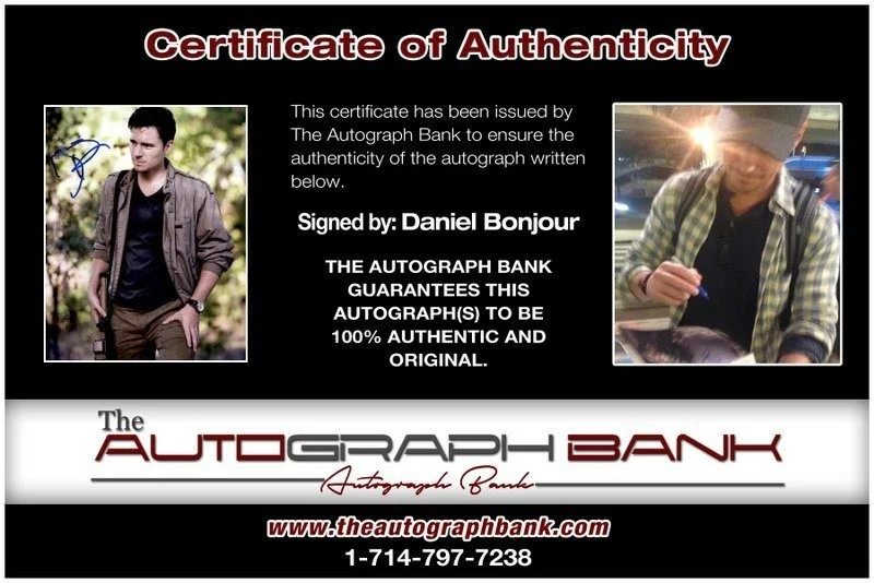 Daniel Bonjour — Daniel Bonjour authentic signed celebrity 8x10 photo W/Cert Autographed C1, изображение 2
