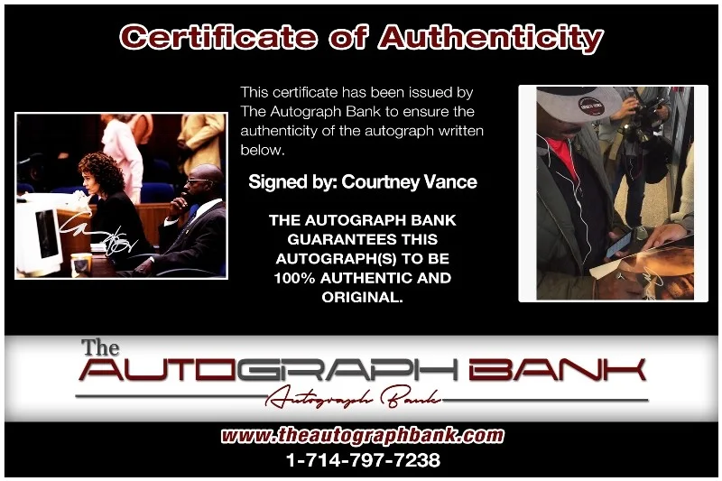 Courtney Vance — Courtney Vance authentic signed celebrity 8x10 photo W/Cert Autographed 41116a1, изображение 2