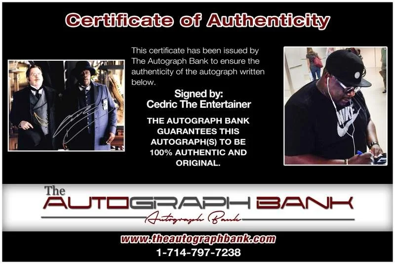 Cedric the Entertainer — Cedric The Entertainer authentic signed 8x10 photo |CERT Autographed B0018, изображение 2