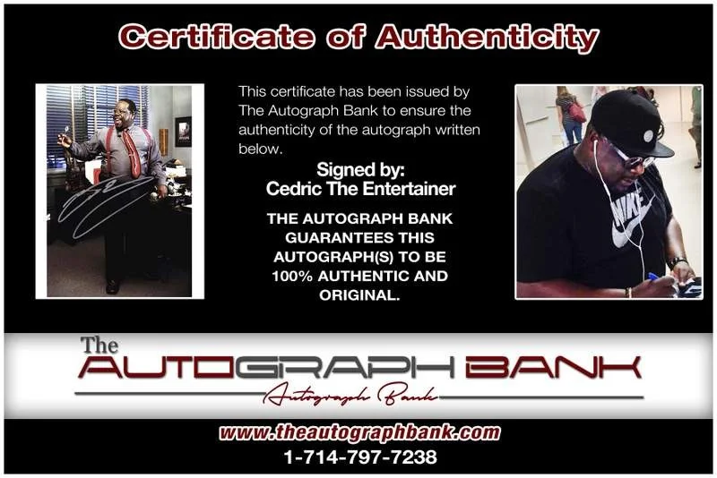 Cedric the Entertainer — Cedric The Entertainer authentic signed 8x10 photo |CERT Autographed B0025, image 2