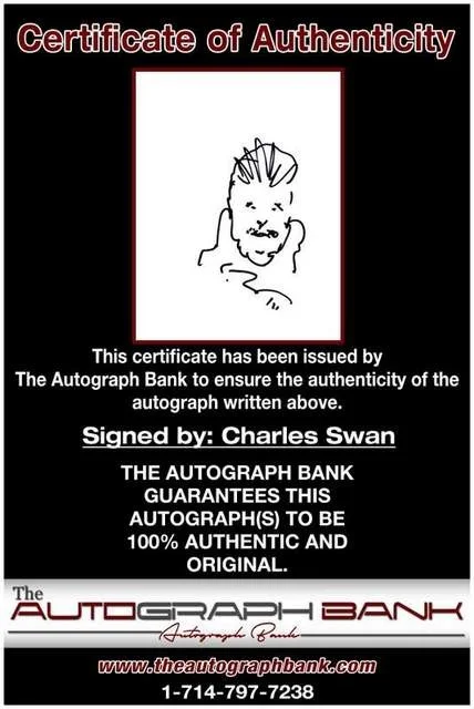 Charles Swan — Charles Swan authentic signed artist sketch 8x10 W/Cert Autographed (B0001), image 2