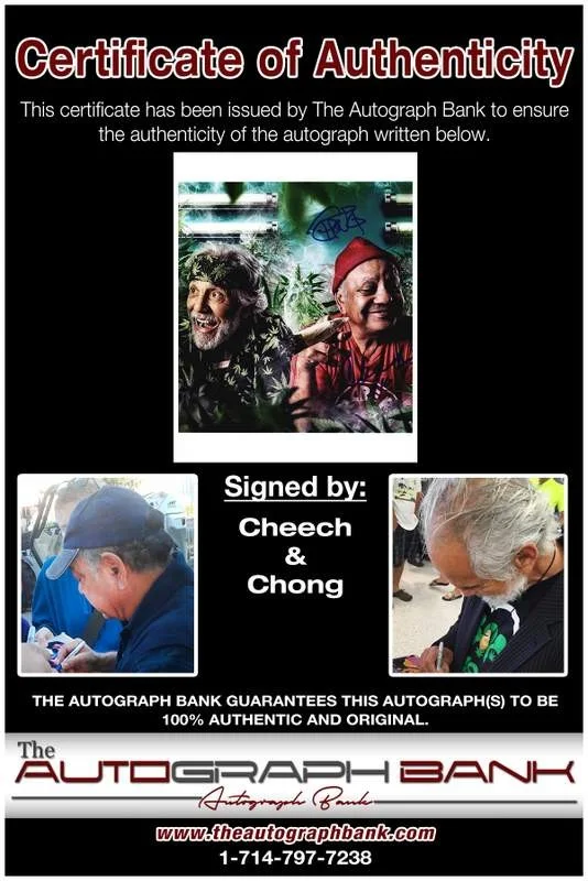 Cheech, Chong — Cheech & Chong authentic signed celebrity 8x10 photo W/Cert Autographed B0003, image 2