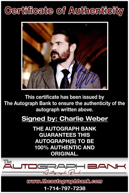 Charlie Weber — Charlie Weber authentic signed celebrity 8x10 photo W/Cert Autographed 2616b, изображение 2