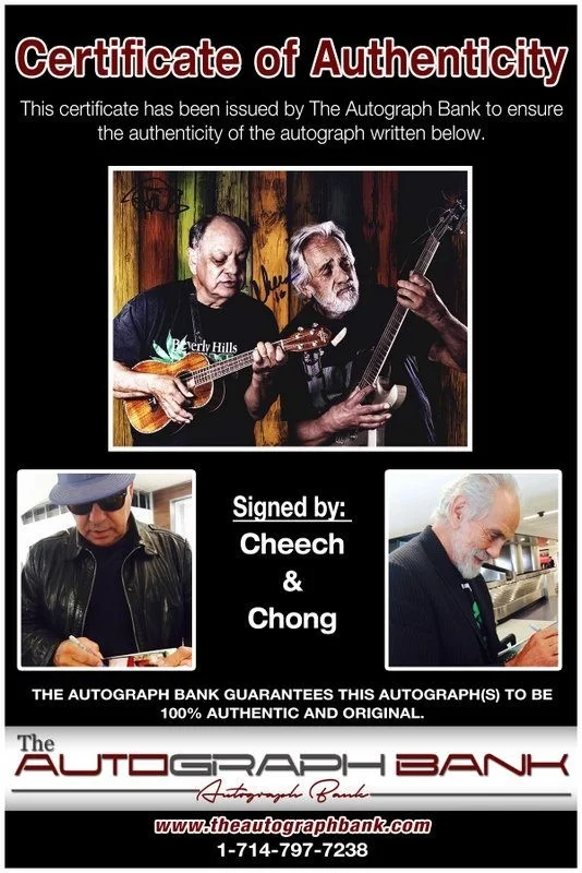 Cheech, Chong — Cheech & Chong authentic signed celebrity 8x10 photo W/Cert Autographed D9, изображение 2