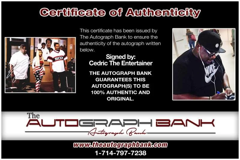 Cedric the Entertainer — Cedric The Entertainer authentic signed 8x10 photo |CERT Autographed B0023, image 2