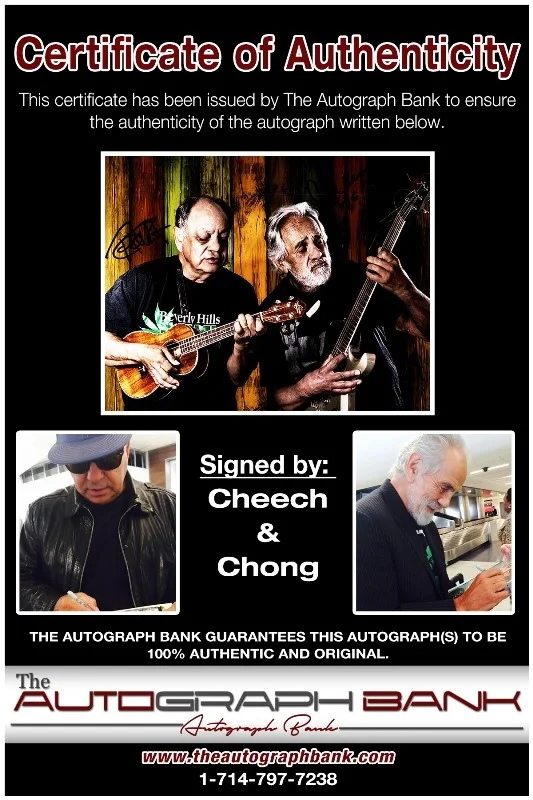 Cheech, Chong — Cheech & Chong authentic signed celebrity 8x10 photo W/Cert Autographed 42216a1, изображение 2