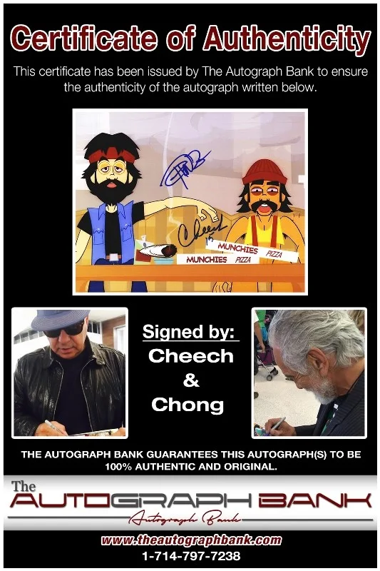 Cheech, Chong — Cheech & Chong authentic signed celebrity 8x10 photo W/Cert Autographed 51816k1, image 2