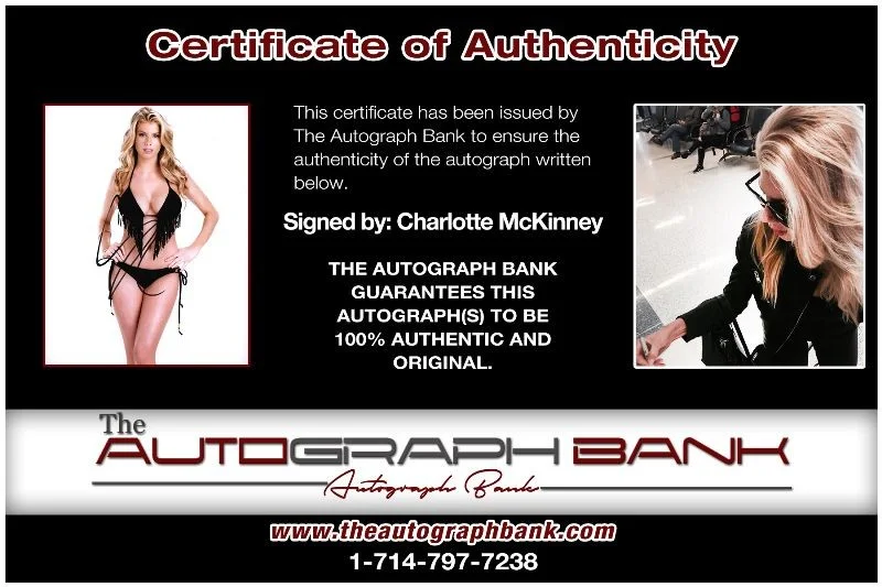 Charlotte McKinney — Charlotte McKinney authentic signed models 8x10 photo W/Cert Autographed 518a1, image 2