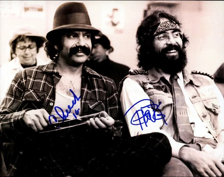 Cheech & Chong — Cheech & Chong authentic signed celebrity 8x10 photo W/Cert Autographed 42216b1