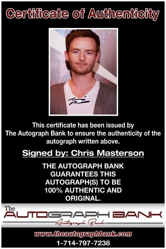 Chris Masterson — Chris Masterson authentic signed celebrity 8x10 photo W/Cert Autographed C3, изображение 2