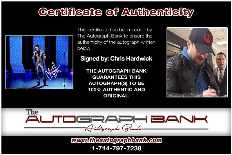 Chris Hardwick — Chris Hardwick authentic signed celebrity 8x10 photo W/Cert Autographed 127h1, изображение 2
