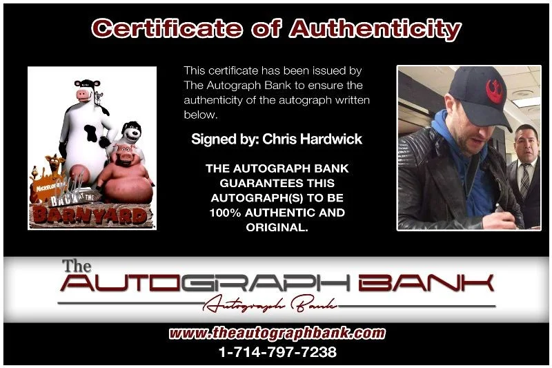 Chris Hardwick — Chris Hardwick authentic signed celebrity 8x10 photo W/Cert Autographed 127j1, изображение 2