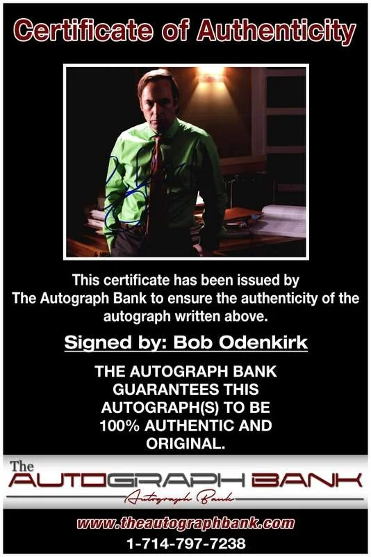 Bob Odenkirk — Bob Odenkirk authentic signed celebrity 8x10 photo W/Cert Autographed B0002, изображение 2