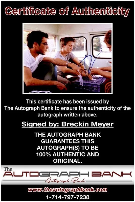 Breckin Meyer — Breckin Meyer authentic signed celebrity 8x10 photo W/Cert Autographed C14, image 2
