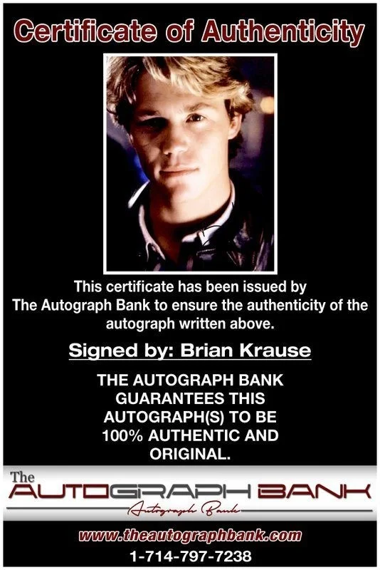 Brian Krause — Brian Krause authentic signed celebrity 8x10 photo W/Cert Autographed C13, изображение 2