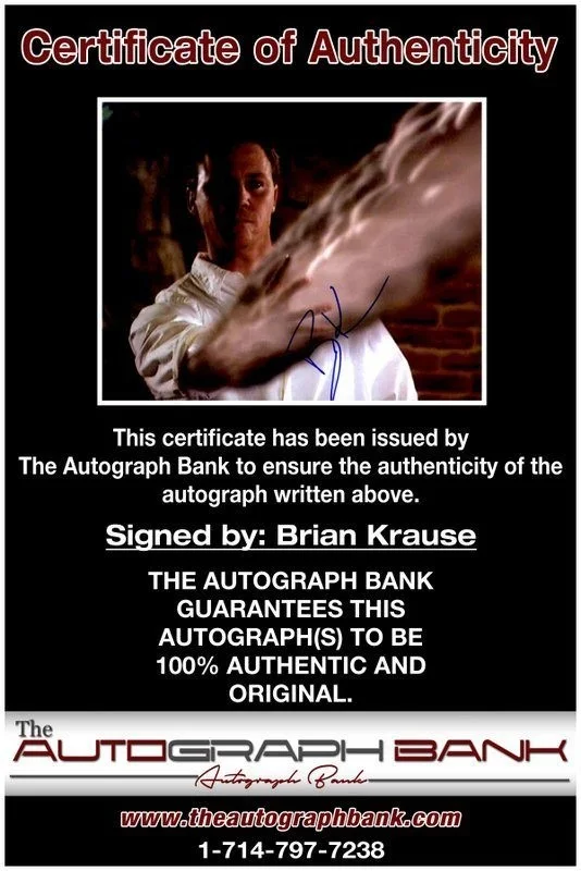 Brian Krause — Brian Krause authentic signed celebrity 8x10 photo W/Cert Autographed C3, изображение 2