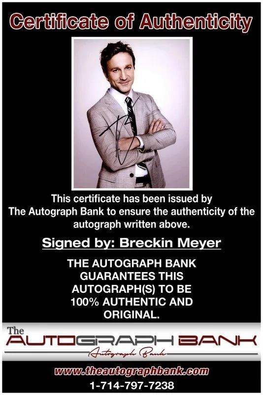 Breckin Meyer — Breckin Meyer authentic signed celebrity 8x10 photo W/Cert Autographed C13, image 2