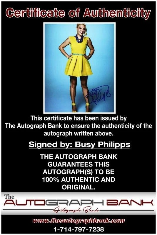 Busy Phillips — Busy Phillips authentic signed celebrity 8x10 photo W/Cert Autographed D1, image 2